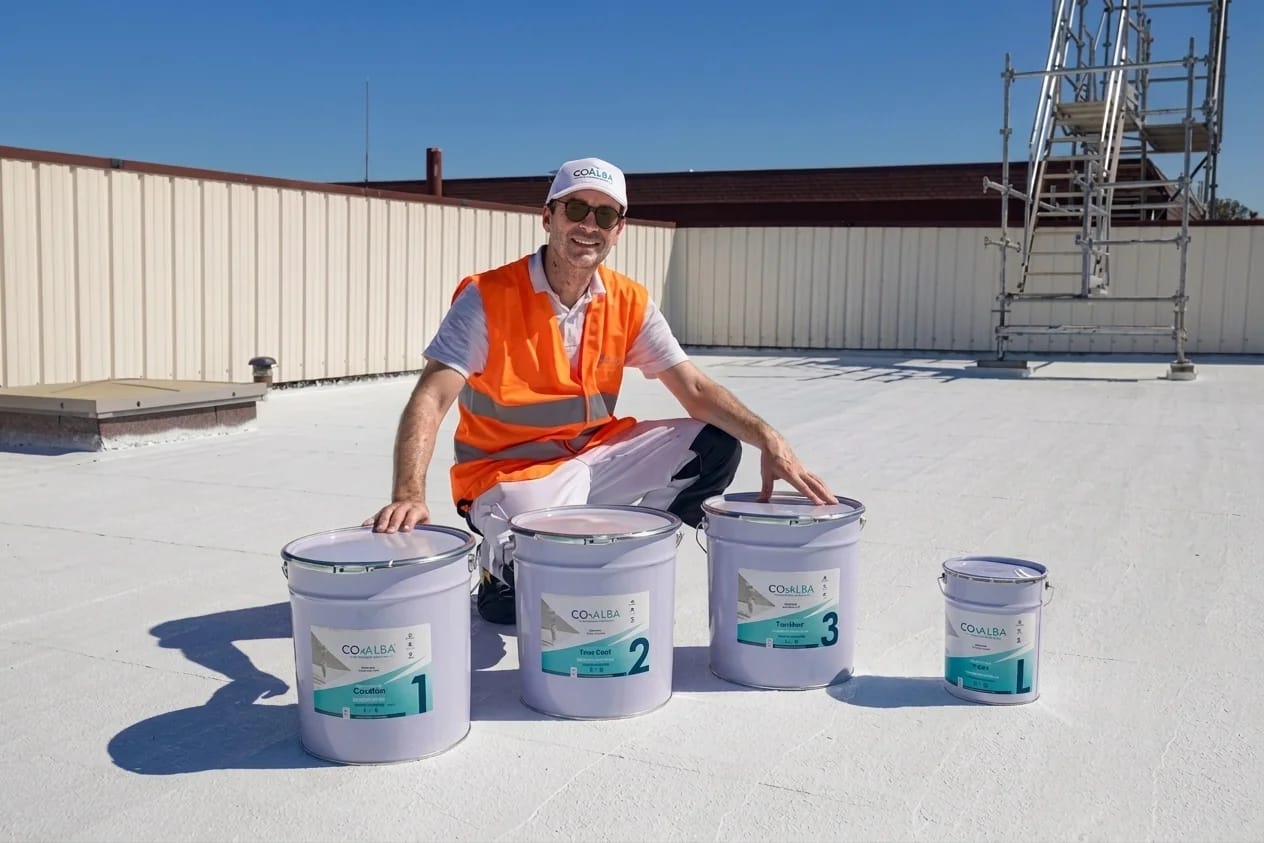 Application CovaTherm sur toiture industrielle