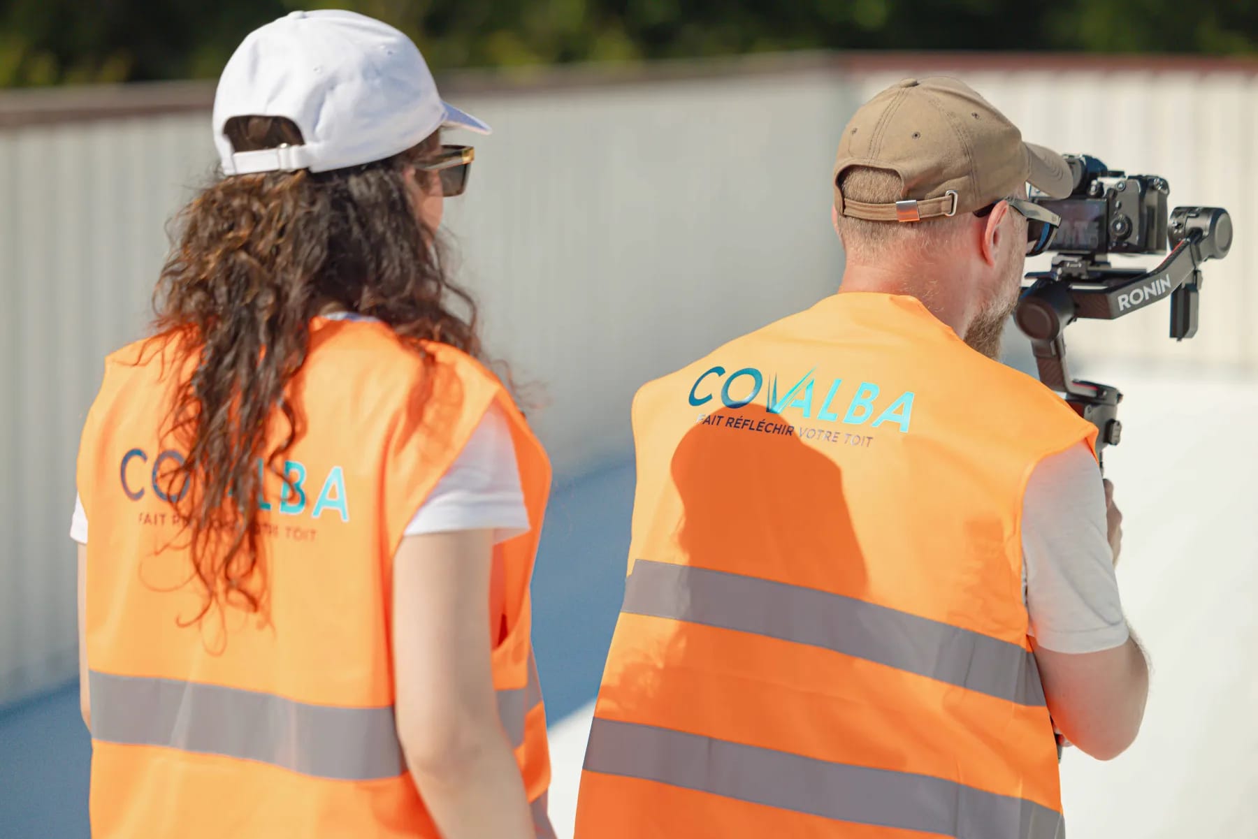 Équipe Covalba en situation de conseil sur chantier